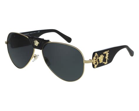 versace gold sunglasses made in italy mod 2150-q|Versace VE2150Q XXL (62 .